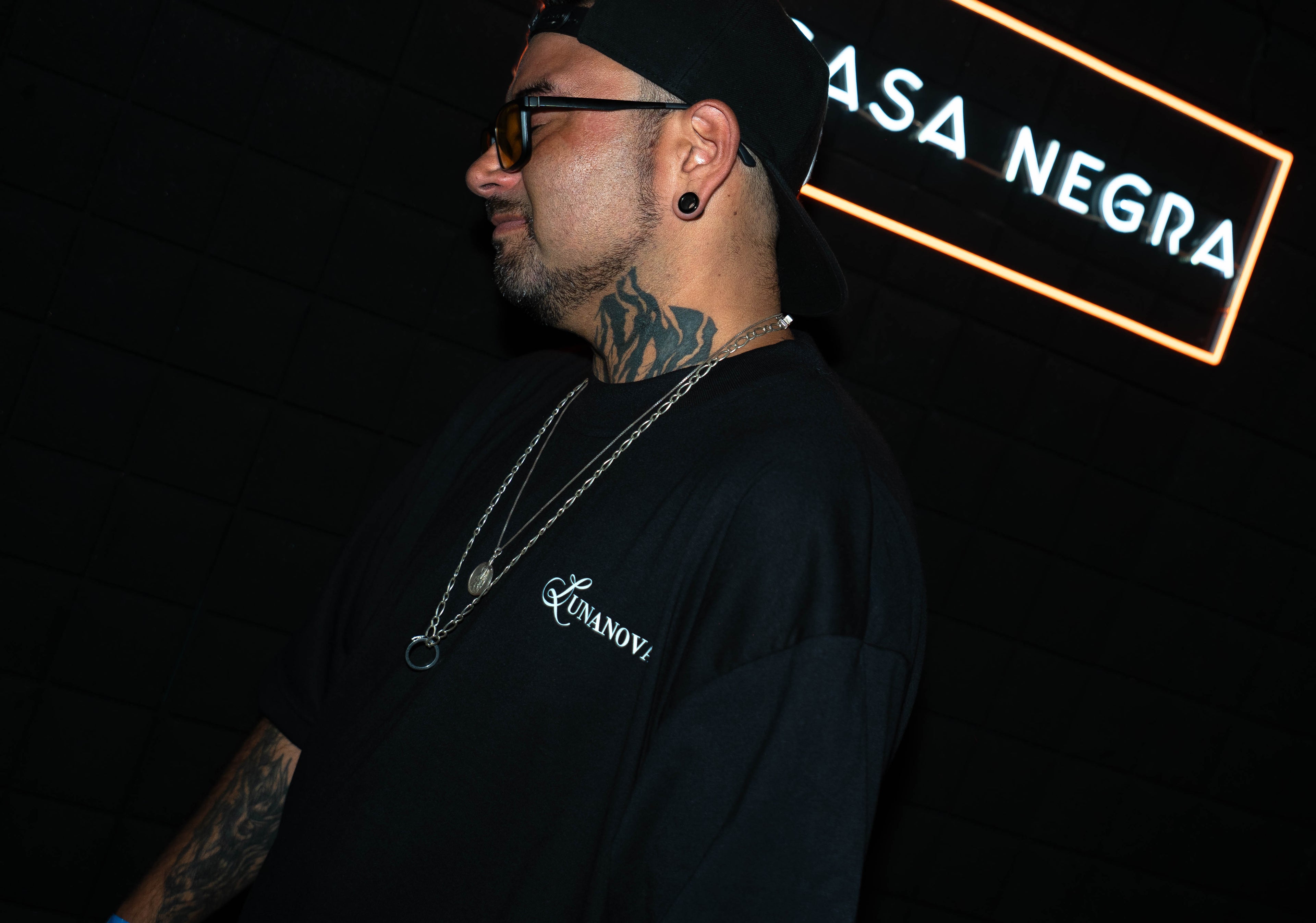 Oversize negra - Techno is my cardio