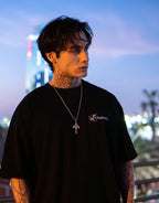 Oversize negra - Techno is my cardio