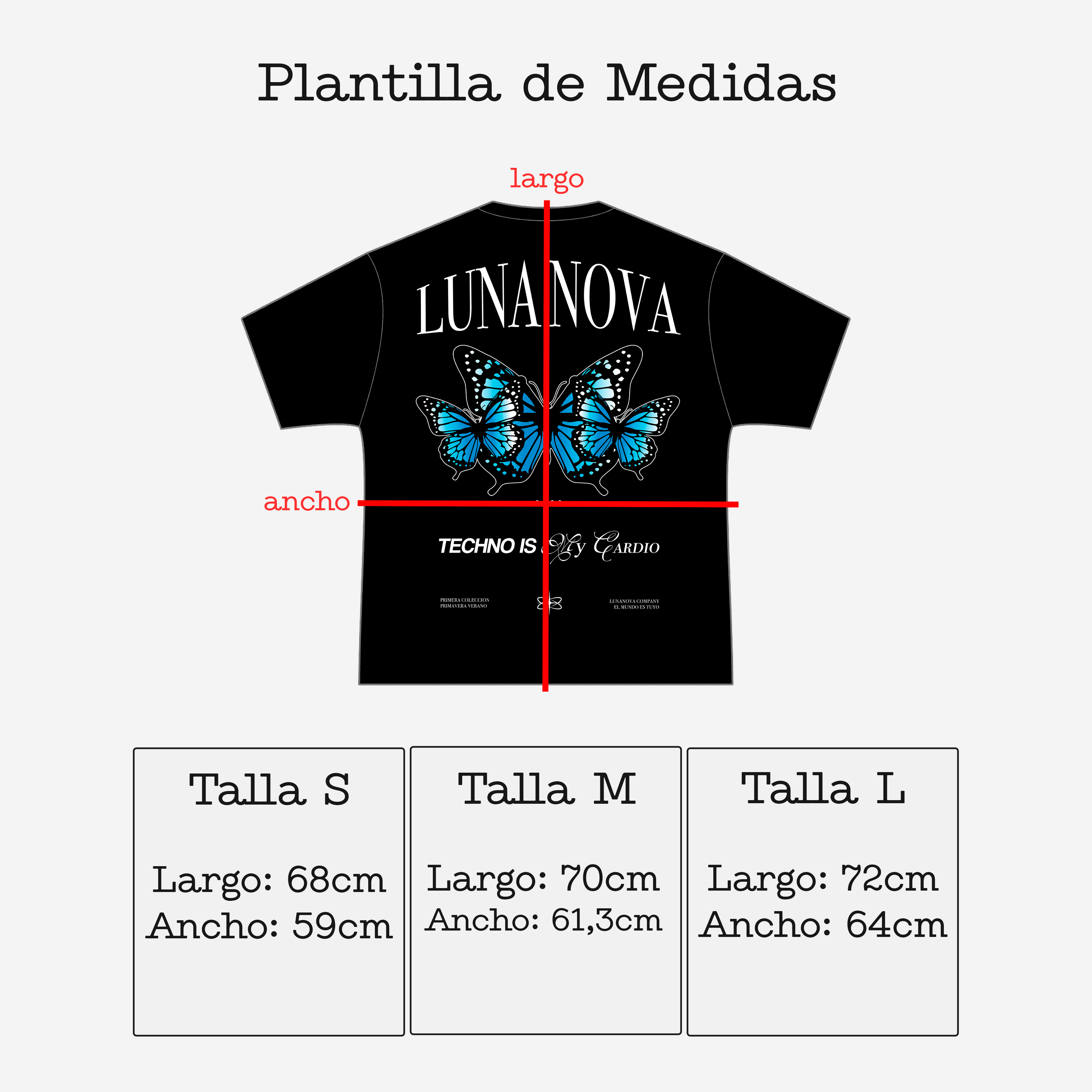 Oversize negra - Techno is my cardio